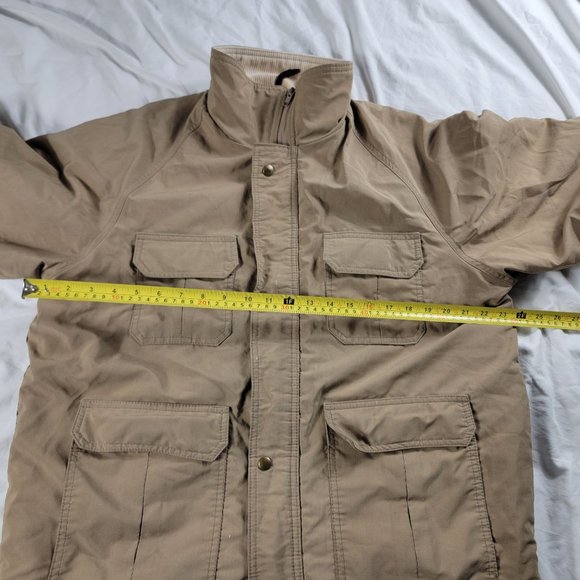 Woolrich Mens Large Tan Jacket Winter Warm Outdoors Casual Long Sleeve - Picture 7 of 10